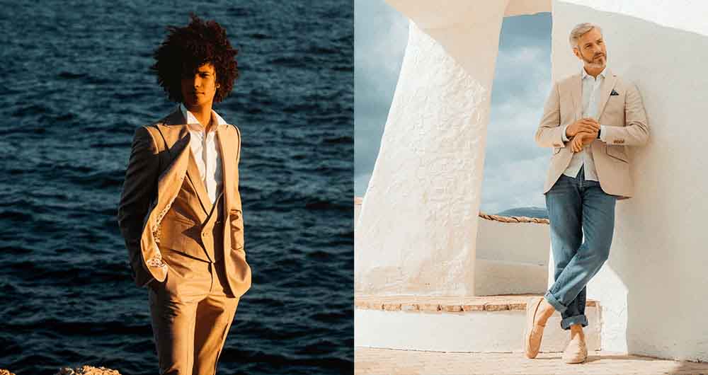 Le blazer beige