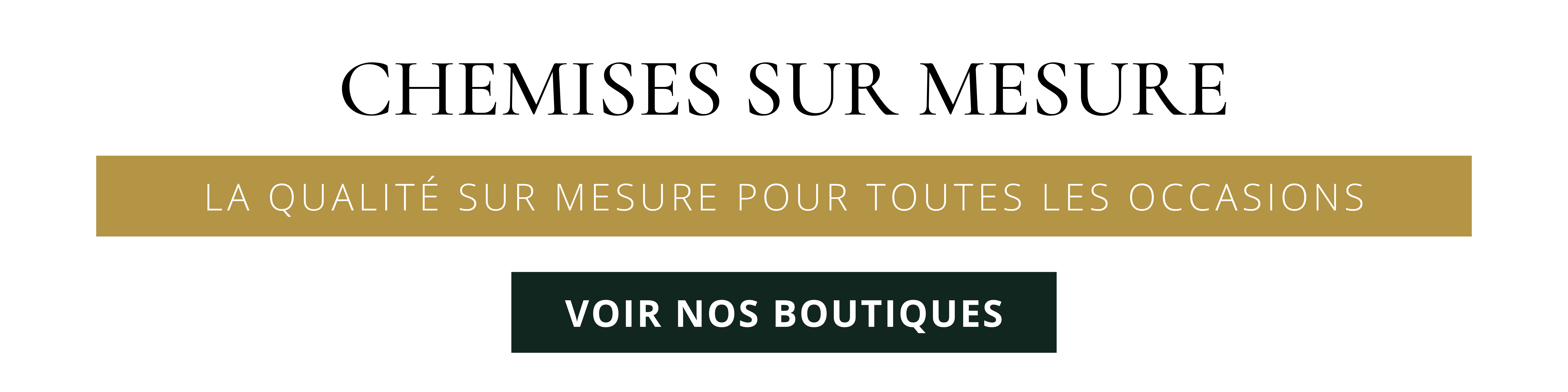 chemises sur mesure