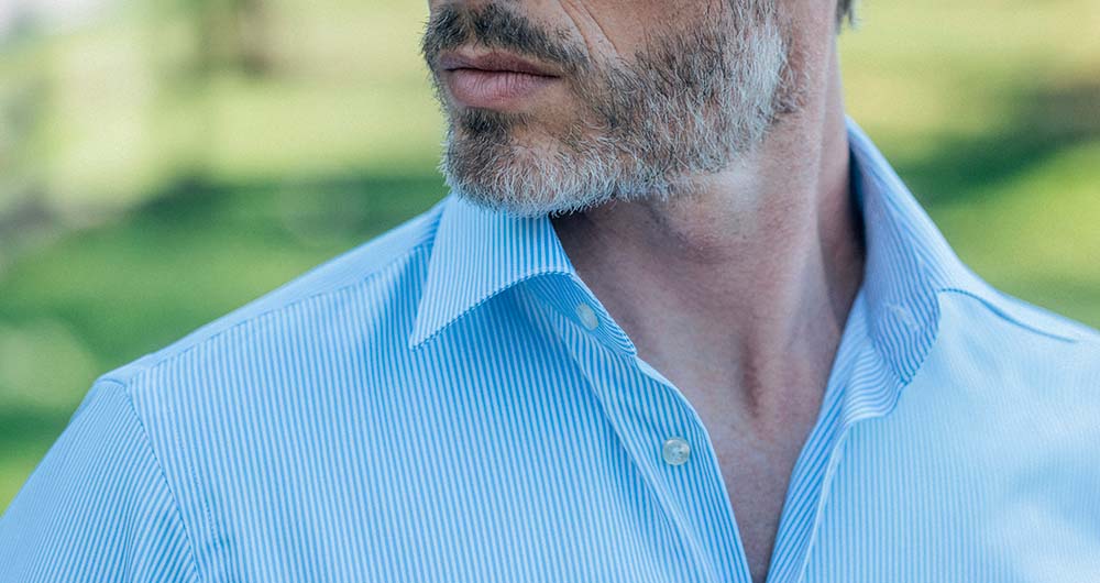 chemise en popeline rayée
